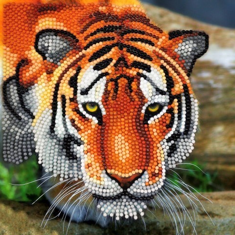 Crystal Art Card -Tiger