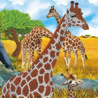 Crystal Art Card -Gentle Giraffe