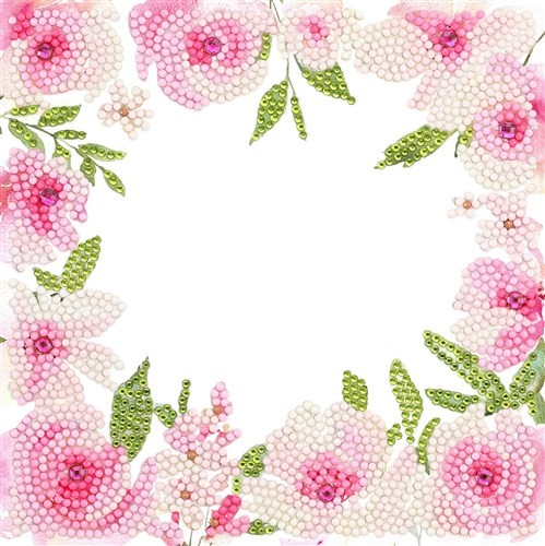 Crystal Art Card -Floral Border