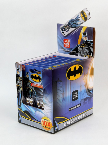 AAA Batterien mit Batman Lizenz