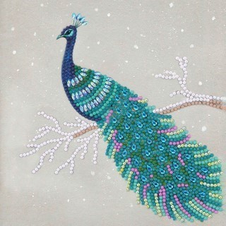 Crystal Art Card - Pretty Peacock