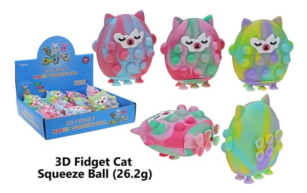 3D Fidget Pop Bubble Squido Katze