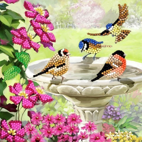 Crystal Art Card - Birds