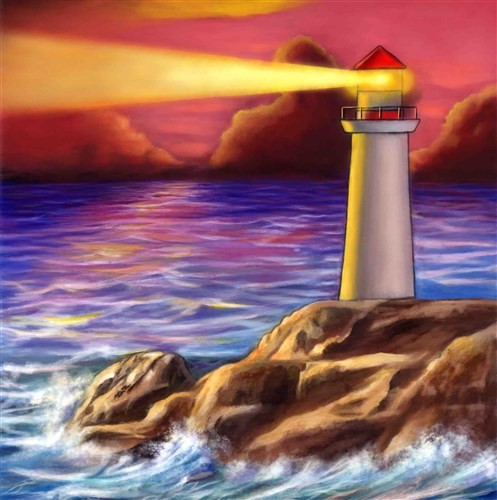 Crystal Art Card - Lighthouse
