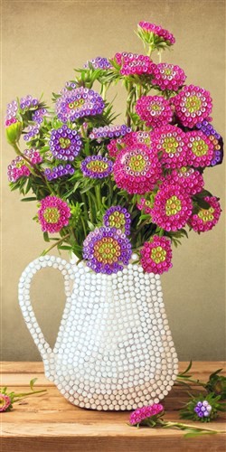 Crystal Art Cards - Flower Vase
