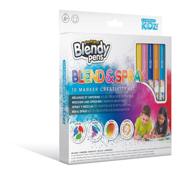 Blendy Pens Blend & Spray 10 Marker Creativity Kit