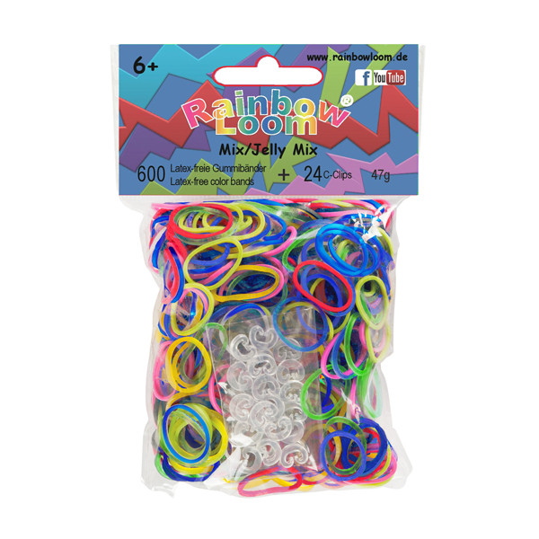 Rainbow Loom® Gummibänder Mix Jelly
