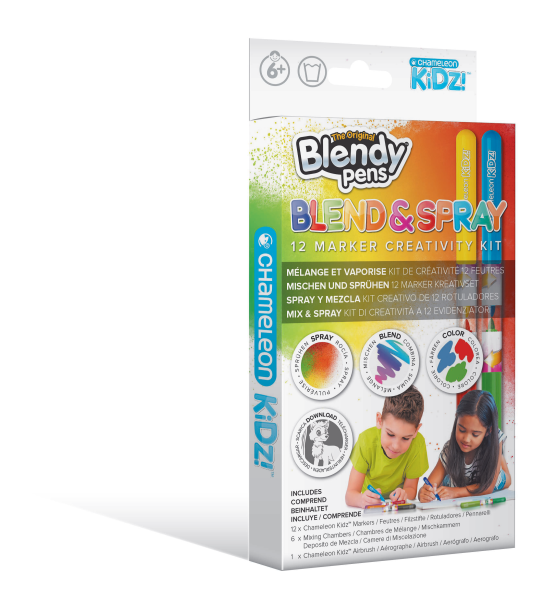 Blendy Pens Blend & Spray 12 Marker Creativity Kit - SONDERPREIS